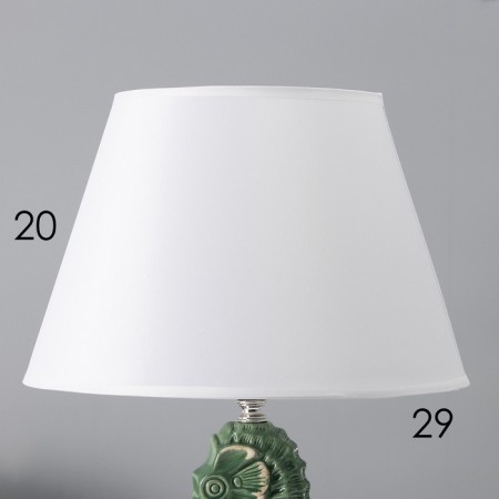 Traffic lamp with a lampshade Risalux "sea horse", E27, 40 watts, green, curly base, 30 × 30 × 43.5 cm-2