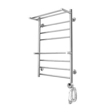 Domoterm electric heated towel rail "Medea" P8, 500x800 mm, 2 shelves, right, chrome