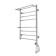 Domoterm electric heated towel rail "Medea" P8, 500x800 mm, 2 shelves, right, chrome