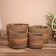 Wicker baskets (set 4 pcs) 50.45.40 and 35 cm