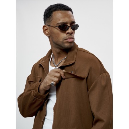 Male tracksuit, size 54, brown color-8