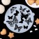 A set of culinary stencils for decorating baking "Bouquet", 8 pcs: 2 pcs d = 20 cm, 6 pcs d = 8 cm