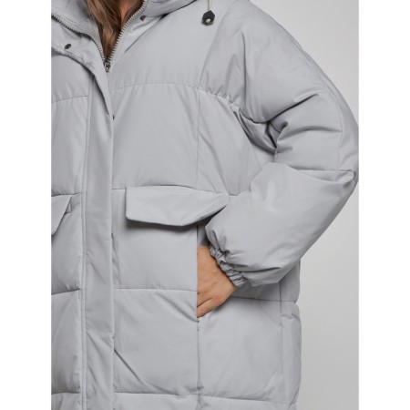 Coat insulated winter female, size 46, color gray-10