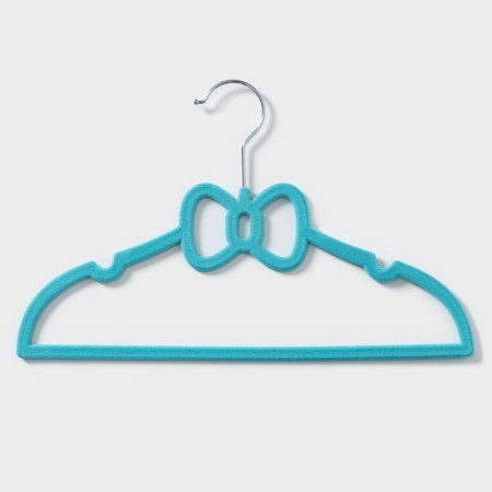 Shoulders - hangers for clothing "Bow", 33 × 20 cm, 5 pcs, Biryuzovoy color-4