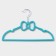 Shoulders - hangers for clothing "Bow", 33 × 20 cm, 5 pcs, Biryuzovoy color