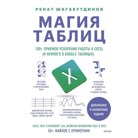 Table magic. 100+ techniques for accelerating work in Excel (and slightly in Google tables). Shagabutdinov R.