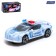 Car "Crazy Race. Police ", Russian voice acting, light, works from batteries, white color