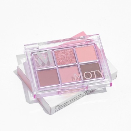 Professional palette of eye shadow, 6 colors