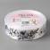 Satin tape "Lilies", 25 mm × 23 ± 1 m, white color No. 001