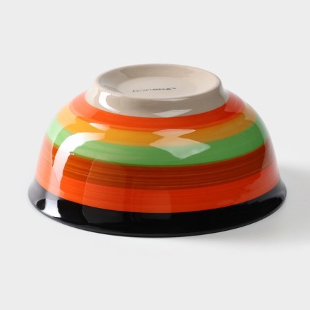 Boronnik ceramic shade "India", 850 ml, d = 15 cm, orange color-2