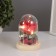 Nightlight “Rose” LED 3HAAA Red 9.5x9.5x14cm