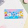 Money envelope "Universal" embossing, blue flower, 16.5x8.5 cm