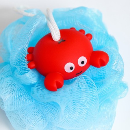 Baby washcloth for swimming with a loop "Krabik"-1