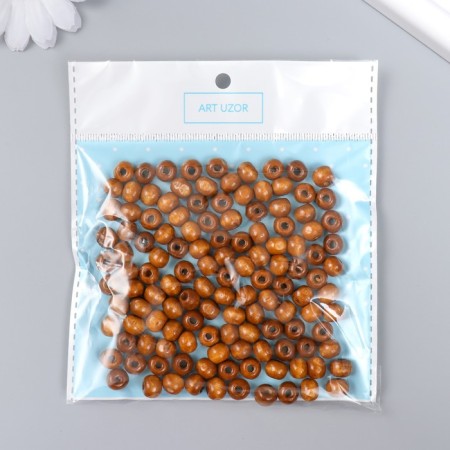 Beads for creativity tree "Natural" D-0.8 cm, set of 20 g-2