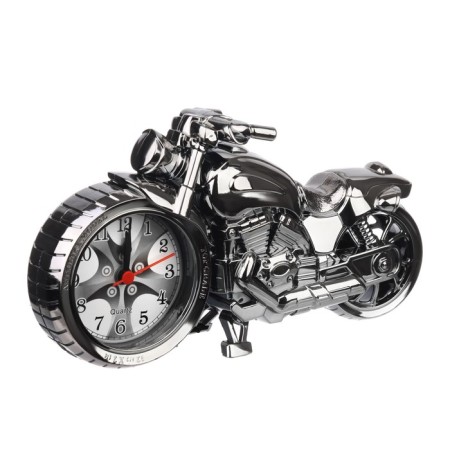Clock - alarm clock "Motorcycle", discrete move, dial d -6.5 cm, 22 x 12 cm, aa-1