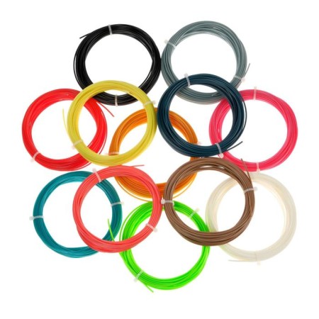 Plastic SL ABS-12, for 3D handles, 12 colors of 10 meters