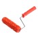 Decorative tundra roller, rubber, "roses", handle d = 6 mm, 180 mm