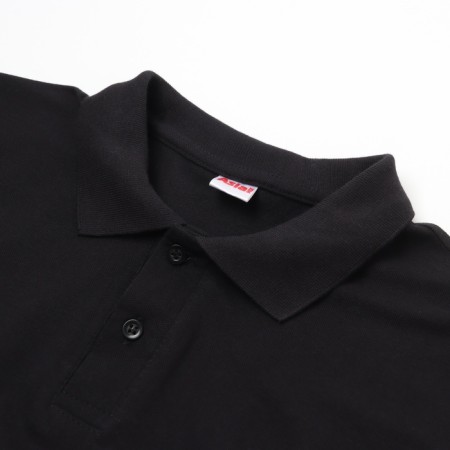 T -shirt male polo, black color, size 52-1