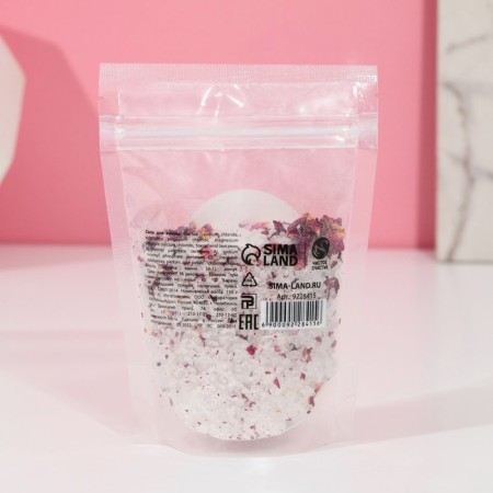 Bath salt "March 8", with rose petals, 150 g-2