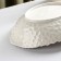 Ceramic oval "airiness", 600 ml, white, white