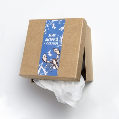 Stick Paper "Underwater World and Compass" 3x9 cm sheet 10x10 cm-2
