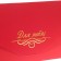 Envenue for money "for you!" Soft Tach, embossing, red color, 9x19 cm