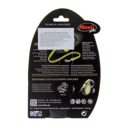 Roulette FLEXI Neon New Classic S (up to 12 kg) cable 5 m-3