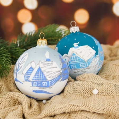 Ball "winter 2" 8.5 cm, mix-8