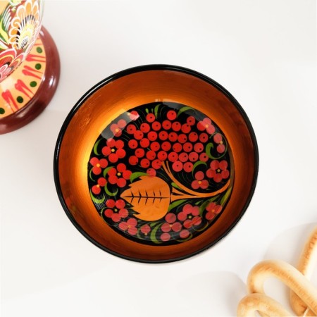 Saladnik, 13x6.5 cm, Khokhloma-2