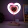 Night -hearteous "Heart" with a photo frame LED USB AKB MICS 7x15.5x30 cm Risalux