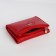 Women's wallet on magnet, red color