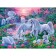 Ravensburger puzzle "Unicorns in the rays of sunset", 150 elements