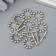 Decor Metal for the creativity of locks "Balls Ring" silver 2666M025 1.6x1.6 cm
