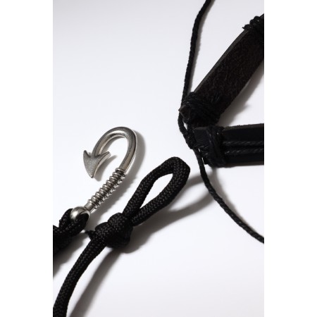 Bracelet Skin "Hope", black color, d = 7.5 cm-1