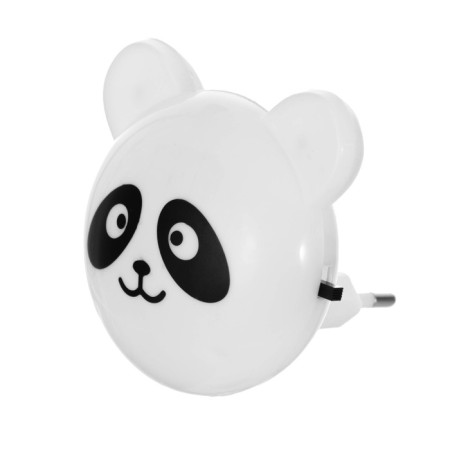 Panda nightlight with a light sensor, 4_LED x 1 W, 9 cm (220V) White Risalux-2