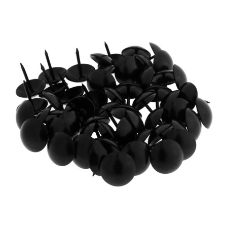 Tundra nails, decorative, 19x22 mm, black, 200 pcs-1