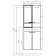 Aquaton “Fly” wardrobe 1-spent, white color, oak craft right