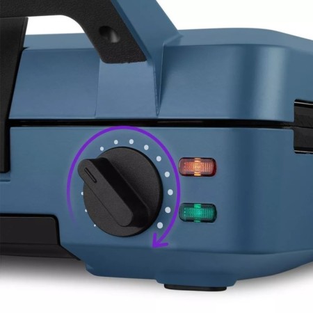 Multipecar KitFort KT-3627, 1200 W, Vienna Waffles/Grill/Sandwich, Blue-1