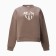 Female sweatshirt Minaku: Velvet Collection Brown color, size 48