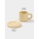 Tea couple of Dolyana "Zephyr", 350 ml, ceramics, yellow