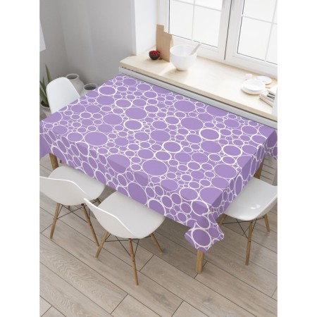 Tables on the table “Wall of bubbles”, rectangular, Saten, size 120x145 cm