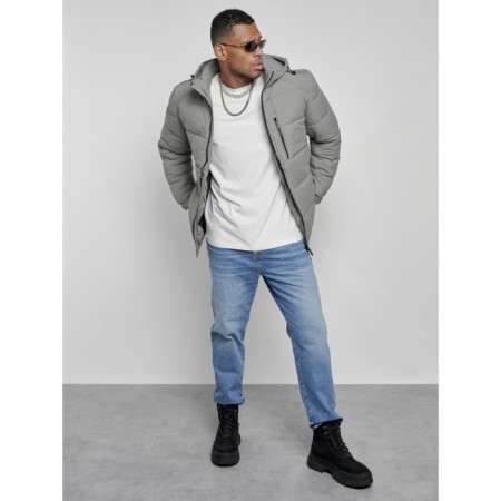 Sports male Winter, size 56, gray color-15