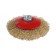 Metal brush for Ushm scrap, "plate", M14, 125 mm