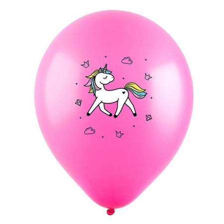 Shar Latex 12 “Cute unicorn”, pastel, set of 100 pcs., Mix color-1
