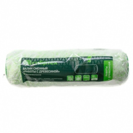 Sixtect -shaped roller 80254, micro -fiber, d = 36 mm, handle d = 6 mm, pile 12 mm, 180 mm-3