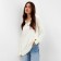 Jumper Women's Mist with collar Polo Milk, p. L (48-50)