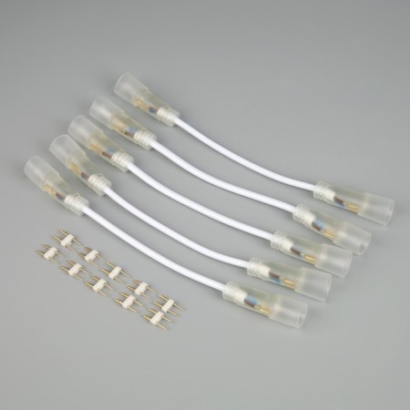 A set of flexible connectors Luazon Lighting for a flexible neon 16 mm, 5 cm, 5 pieces-2