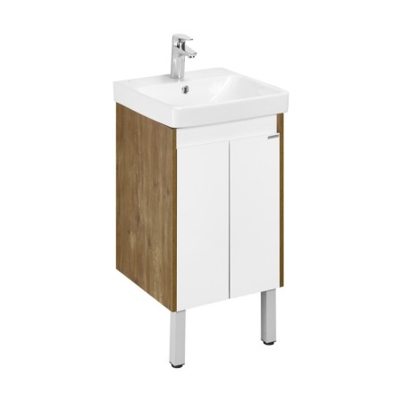 Tumbling under the Aquaton Skandon DOORS, 45 cm, white gloss color, rustic oak-2