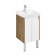 Tumbling under the Aquaton Skandon DOORS, 45 cm, white gloss color, rustic oak