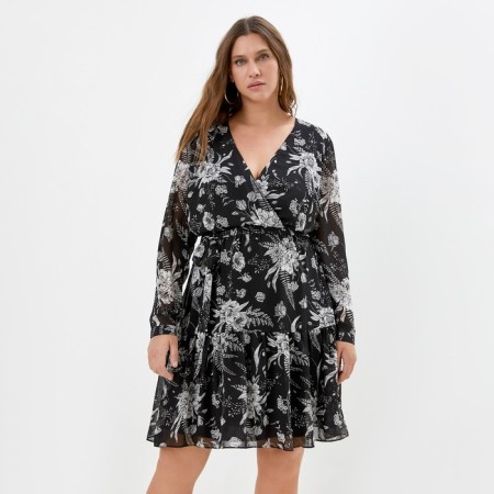 Women's dress MIST PLUS-SIZE, R.56, Black